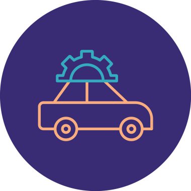 araba simgesi vektör illüstrasyonu