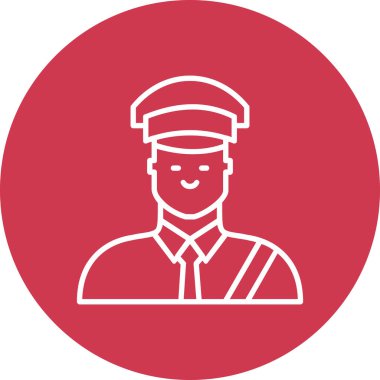 polis simgesi vektör illüstrasyonu