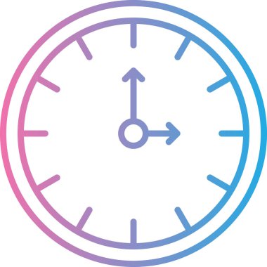 Saat simgesinin vektör illüstrasyonu