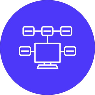 şebeke. Web simgesi basit illüstrasyon