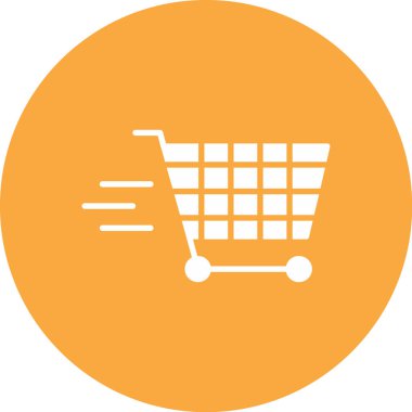 Sepet ikonu vektör illüstrasyonu