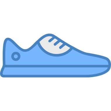 Ayakkabı. Web simgesi basit illüstrasyon