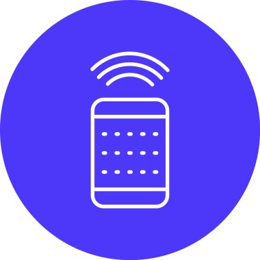 Mavi bir simgenin vektör illüstrasyonu