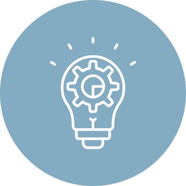 Ampul. Web simgesi basit illüstrasyon