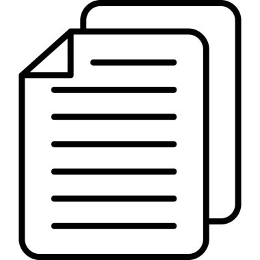 Belge. Web simgesi basit illüstrasyon