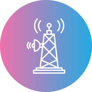 Radyo simgesinin vektör illüstrasyonu