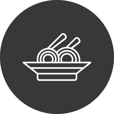 Gıda Web ikonu vektör illüstrasyonu