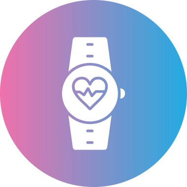 Bir saat simgesinin vektör illüstrasyonu