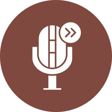 Mikrofon simge tasarlamak vektör