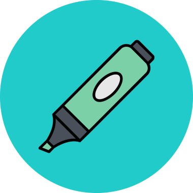 Kalem. Web simgesi basit illüstrasyon