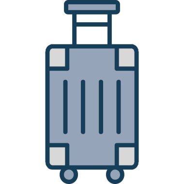 bagaj. Web simgesi basit illüstrasyon