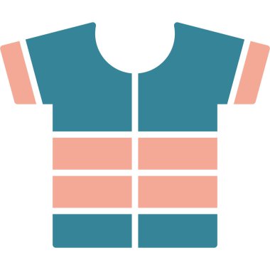 Gömleğin Vektör İllüstrasyonu, Basit Simge