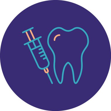 diş simgesi vektör illüstrasyonu