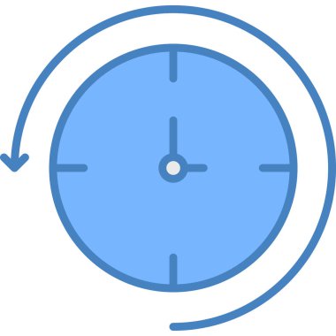 saat simgesi, doldurulmuş - özet biçimi