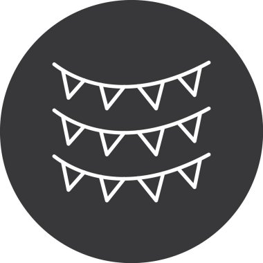 Parti. Web simgesi basit illüstrasyon