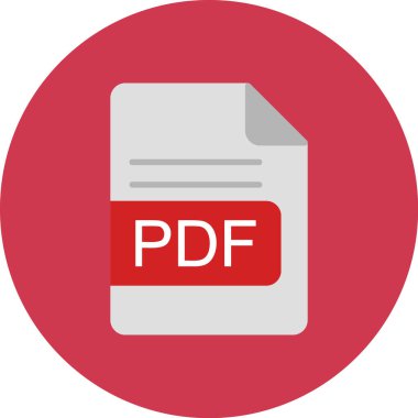pdf dosya simgesi, vektör illüstrasyonu