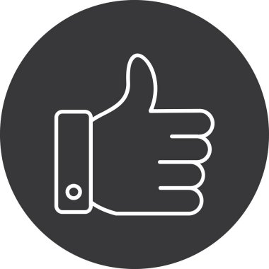 Başparmaklar yukarı. Basit tasarım