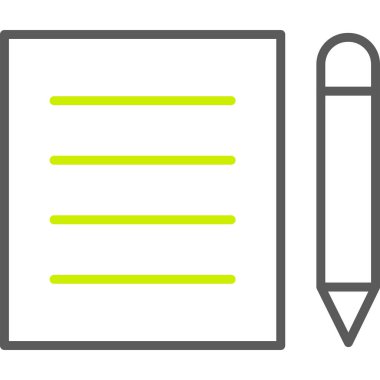 Kalem simgesi, vektör illüstrasyonu