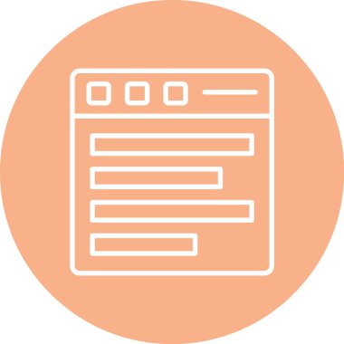 Web simgesi, vektör illüstrasyonu