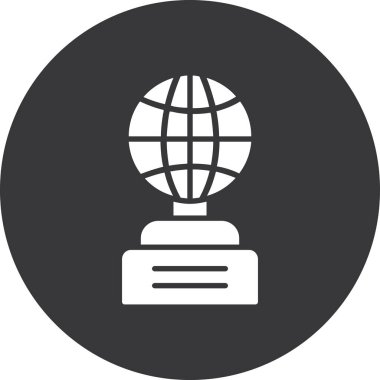 Küresel simge vektör illüstrasyonu