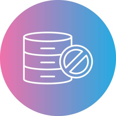 veritabanı web simgesi vektör çizimi