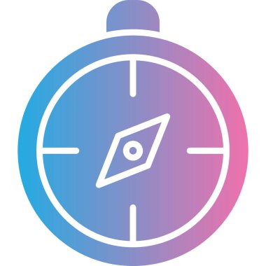 Pusula simgesinin vektör illüstrasyonu