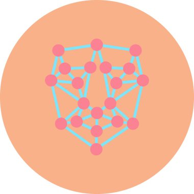 küresel ağ. Basit simge vektör illüstrasyonu