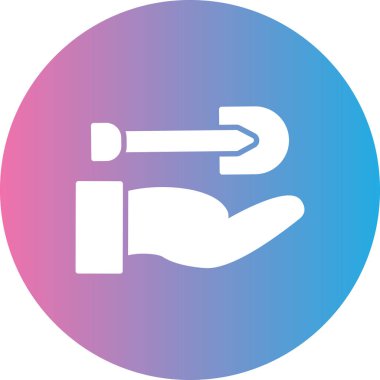 El ve simgenin vektör çizimi, el sembolü