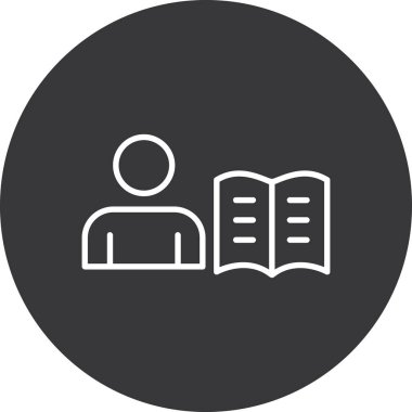 kitap simgesi vektör illüstrasyonu