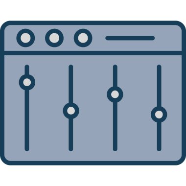 Mutfak fırını simgesi, basit çizim tasarımı