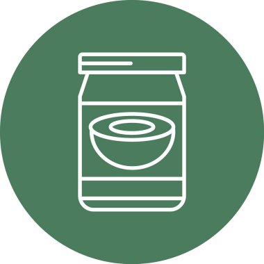 Kavanoz. Web simgesi basit illüstrasyon