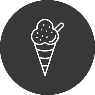 Krema. Web simgesi basit illüstrasyon