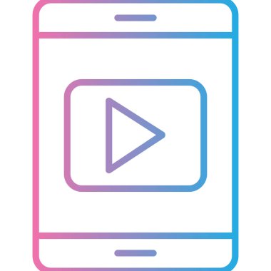 Vektör akıllı telefon simgesi illüstrasyonu