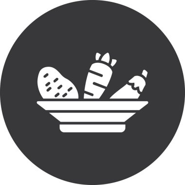 Gıda simgesinin vektör illüstrasyonu