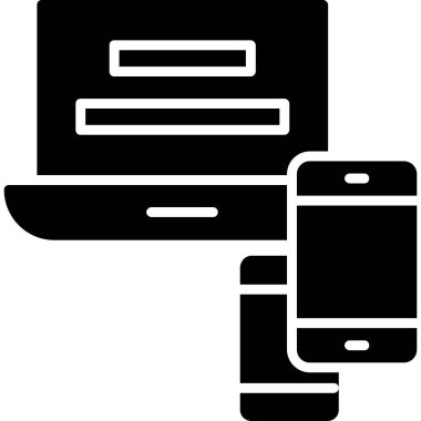 akıllı telefon simgesi vektör illüstrasyonu