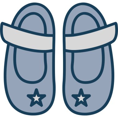 ayakkabı ikonu vektör illüstrasyonu