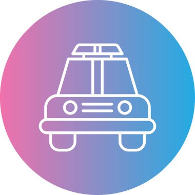 Modern b 'nin vektör illüstrasyonu araba simgesinden yoksun