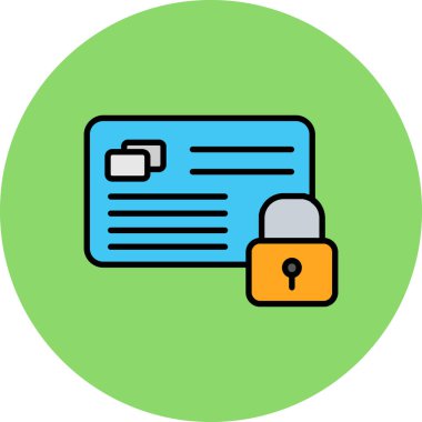 ikon vektör illüstrasyonunu kilitle