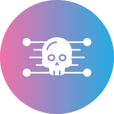 Kafatası. Web simgesi basit illüstrasyon