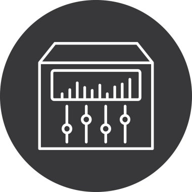 veri analiz çizgisi vektör simgesi