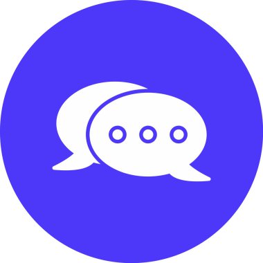 Sohbet simgesi vektör illüstrasyonu