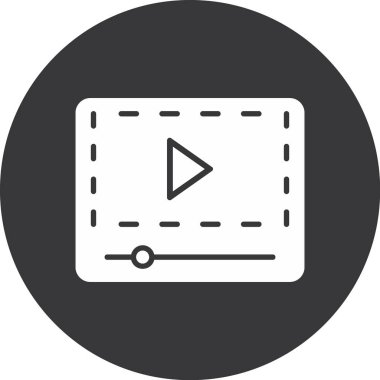 vektör lcd simgesi illüstrasyonu