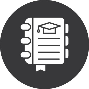 kitap simgesi, vektör illüstrasyonu