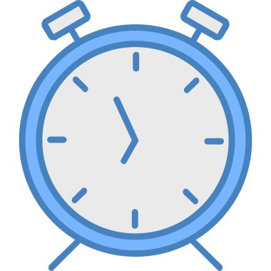 Alarm saat simgesi vektör illüstrasyonu