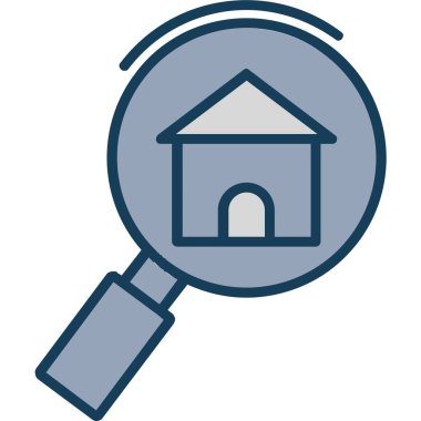 Ara. Web simgesi basit illüstrasyon