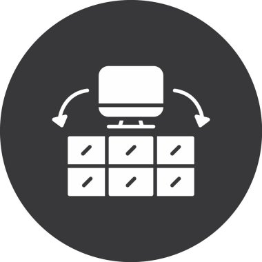 seo modern simgesinin vektör illüstrasyonu