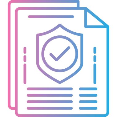 Belge. Web simgesi basit illüstrasyon