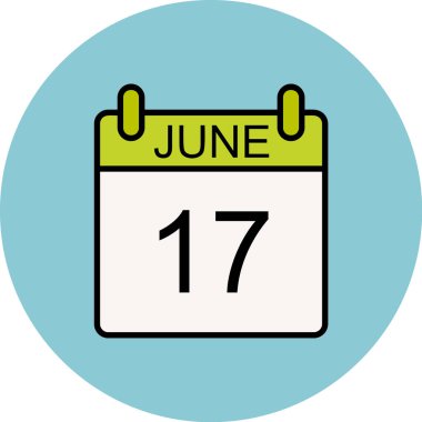 Takvim simgesi tasarımı, vektör illüstrasyonu