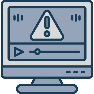 Bilgisayar ekranı. Web simgesi basit illüstrasyon