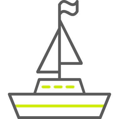 tekne web vektör illüstrasyonu